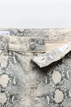 Niños ZARA 6 - 14 Años·Pantalones|6 - 14 Años·Jeans<JEANS STRAIGHT SNAKE PRINT
