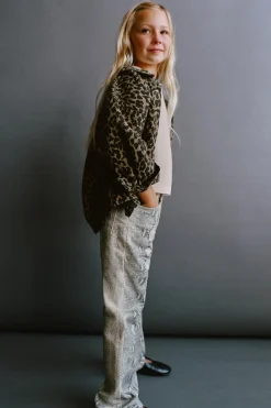 Niños ZARA 6 - 14 Años·Pantalones|6 - 14 Años·Jeans<JEANS STRAIGHT SNAKE PRINT