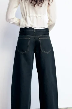 Outlet JEANS TRF RELAXED MINI FOLD UP TIRO BAJO Mujer Jeans