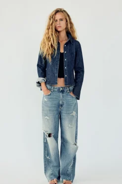 Outlet JEANS TRF BAGGY BALLOON ROTOS TIRO MEDIO Mujer Jeans