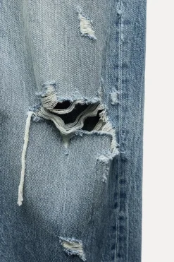 Outlet JEANS TRF BAGGY BALLOON ROTOS TIRO MEDIO Mujer Jeans