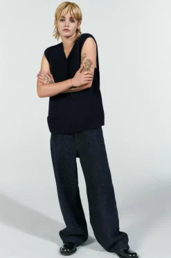 Sale JEANS TRF BAGGY BRILLOS TIRO ALTO Mujer Jeans