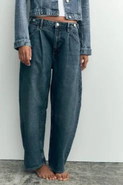 Fashion JEANS TRF BALLOON CROPPED TIRO MEDIO Mujer Jeans