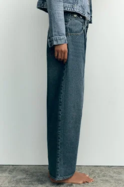 Fashion JEANS TRF BALLOON CROPPED TIRO MEDIO Mujer Jeans