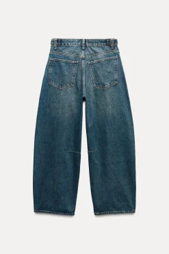 Fashion JEANS TRF BALLOON CROPPED TIRO MEDIO Mujer Jeans