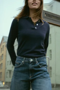 Fashion JEANS TRF BALLOON CURVED LEG TIRO MEDIO Mujer Jeans