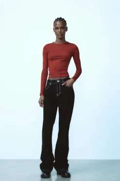 Discount JEANS TRF BALLOON FLOCK Mujer Jeans