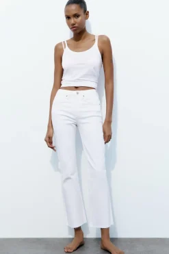 Hot JEANS TRF CROPPED FLARE TIRO ALTO Mujer Jeans