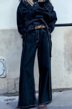 New JEANS TRF FULL LENGTH TIRO MEDIO Mujer Jeans