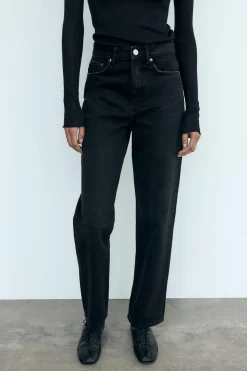 New JEANS TRF MOM FIT TIRO ALTO Mujer Jeans