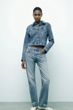 Outlet JEANS TRF RECTO TIRO MEDIO Mujer Jeans