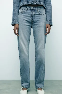 Outlet JEANS TRF RECTO TIRO MEDIO Mujer Jeans