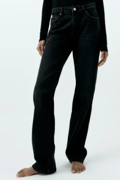 Online JEANS TRF RECTOS TIRO BAJO Mujer Jeans