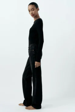 Online JEANS TRF RECTOS TIRO BAJO Mujer Jeans