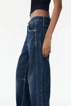 Hot JEANS TRF RELAXED BALLOON TIRO MEDIO Mujer Jeans