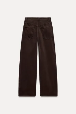 Clearance JEANS TRF RELAXED OVERSIZE TIRO MEDIO Mujer Jeans