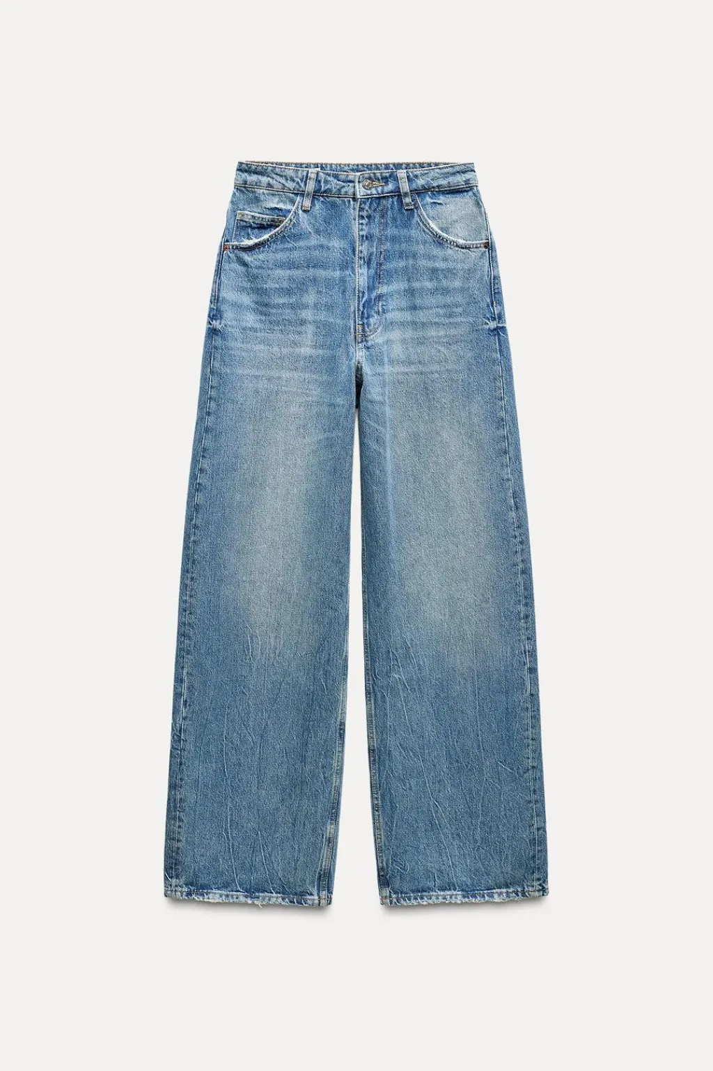 Best JEANS TRF RELAXED OVERSIZE TIRO MEDIO Mujer Jeans