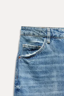 Best JEANS TRF RELAXED OVERSIZE TIRO MEDIO Mujer Jeans