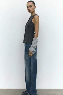 Fashion JEANS TRF RELAXED OVERSIZE TAPERED TIRO ALTO Mujer Jeans