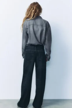 New JEANS TRF RELAXED TIRO BAJO Mujer Jeans