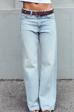 Fashion JEANS TRF RELAXED TIRO MEDIO Mujer Jeans