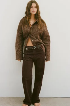 Best JEANS TRF SLOUCHY ESTAMPADO ANIMAL TIRO MEDIO Mujer Jeans