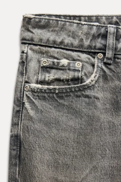 Outlet JEANS TRF STOVE PIPE FOLDED TIRO ALTO Mujer Jeans