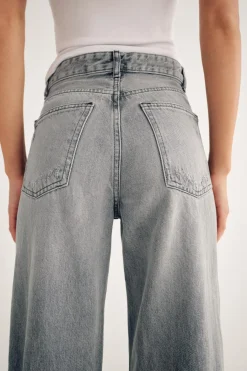 Best JEANS TRF WIDE LEG ROTOS TIRO ALTO Mujer Jeans