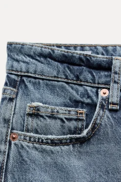 Outlet JEANS TRF WIDE LEG ROTOS TIRO MEDIO Mujer Jeans