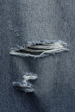 Outlet JEANS TRF WIDE LEG ROTOS TIRO MEDIO Mujer Jeans