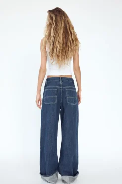 Online JEANS TRF WIDE LEG TIRO ALTO Mujer Jeans
