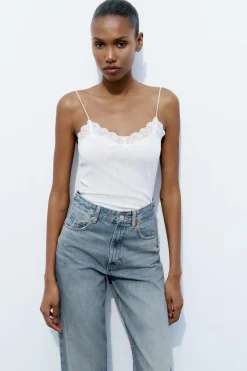 Online JEANS TRF WIDE LEG TIRO ALTO Mujer Jeans