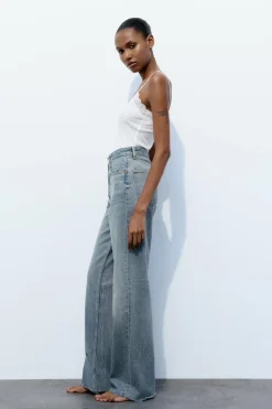 Online JEANS TRF WIDE LEG TIRO ALTO Mujer Jeans