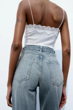 Online JEANS TRF WIDE LEG TIRO ALTO Mujer Jeans