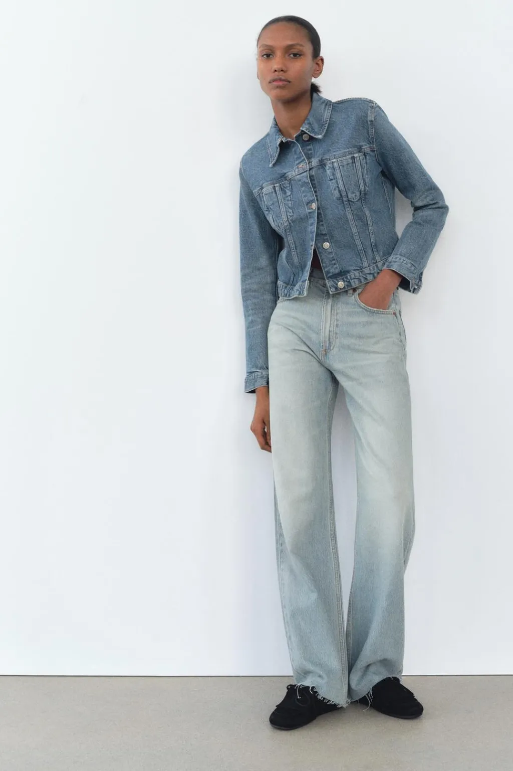 Best JEANS TRF WIDE LEG TIRO ALTO FULL LENGTH Mujer Jeans