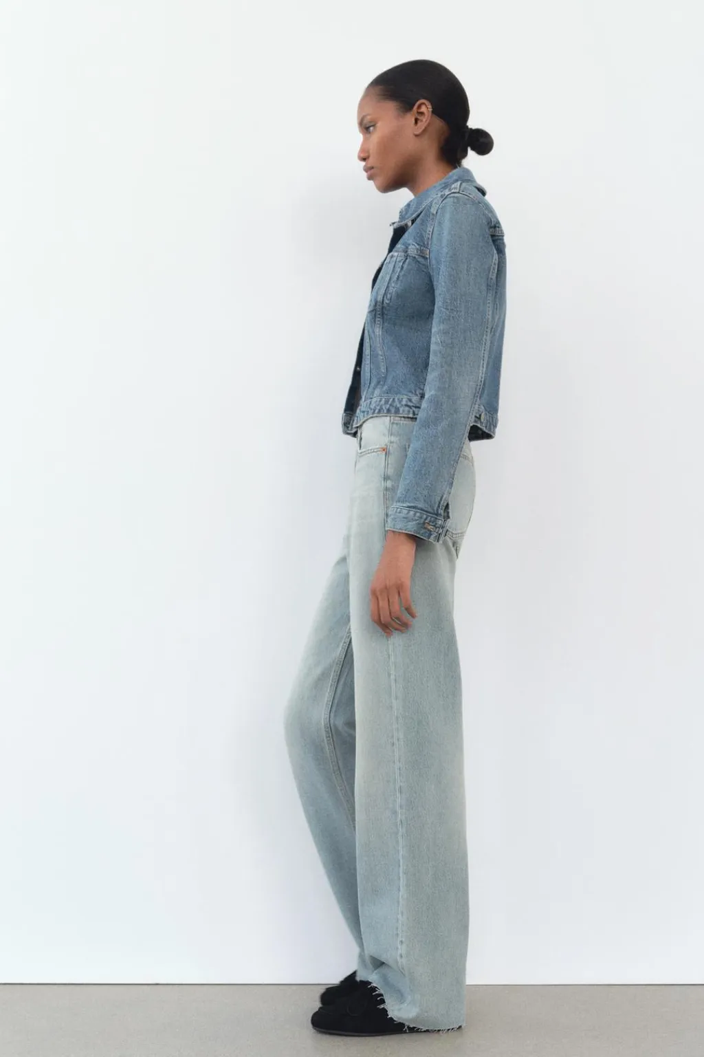 Best JEANS TRF WIDE LEG TIRO ALTO FULL LENGTH Mujer Jeans