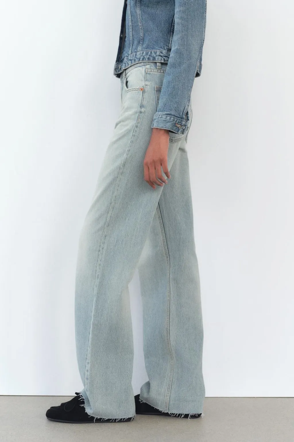 Best JEANS TRF WIDE LEG TIRO ALTO FULL LENGTH Mujer Jeans