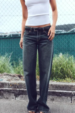 Best JEANS TRF WIDE LEG TIRO BAJO Mujer Jeans