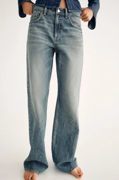New JEANS TRF WIDE LEG TIRO MEDIO FULL LENGTH Mujer Jeans