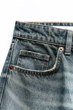 New JEANS TRF WIDE LEG TIRO MEDIO FULL LENGTH Mujer Jeans