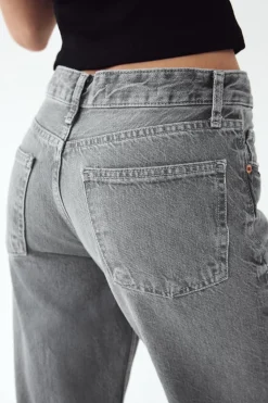 New JEANS TRF WIDE LEG TIRO MEDIO Mujer Jeans