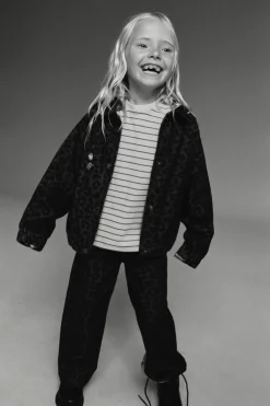 Niños ZARA 1½ - 6 Años·Jeans / Denim|6 - 18 Meses·Pantalones / Leggings<JEANS WIDE LEG ANIMAL PRINT