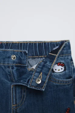 Niños ZARA 1½ - 6 Años·Jeans / Denim|1½ - 6 Años·Licencias<JEANS WIDE LEG HELLO KITTY ©