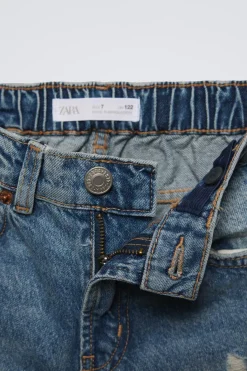 Niños ZARA 6 - 14 Años·Jeans<JEANS WIDE LEG ROTOS