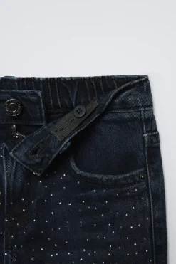 Niños ZARA 6 - 14 Años·Jeans<JEANS WIDE LEG STRASS