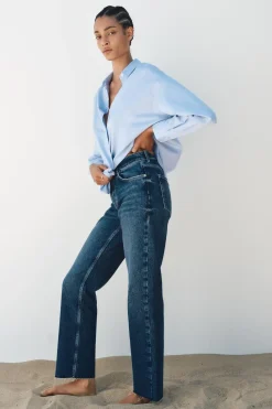 Best JEANS Z1975 DENIM RECTOS TIRO ALTO Mujer Jeans|Pantalones