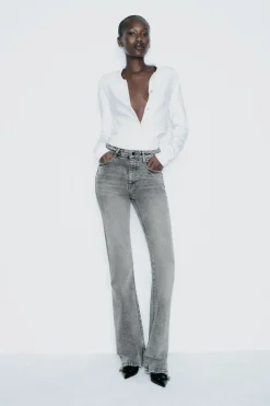 New JEANS Z1975 FLARE TIRO ALTO Mujer Jeans