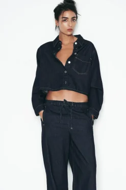 Best JEANS Z1975 JOGGER WIDE LEG TIRO ALTO Mujer Jeans