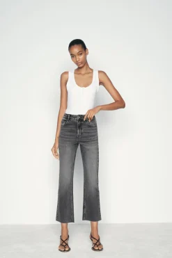 New JEANS Z1975 MINI FLARE TIRO ALTO Mujer Jeans