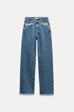Online JEANS Z1975 RECTOS CUT OUT TIRO MEDIO Mujer Jeans